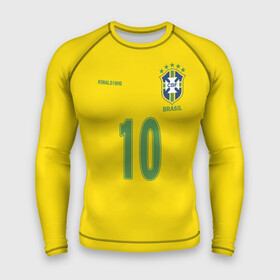 Мужской рашгард 3D с принтом Роналдиньо в Курске,  |  | Тематика изображения на принте: brasil | brazilian | footbal | national | ronaldinho | soccer | time | бразилии | бразилия | национальная | по | роналдиньо | рональдиньо | сборная | футбол | футболу
