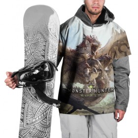 Накидка на куртку 3D с принтом Monster Hunter: World в Курске, 100% полиэстер |  | Тематика изображения на принте: 
