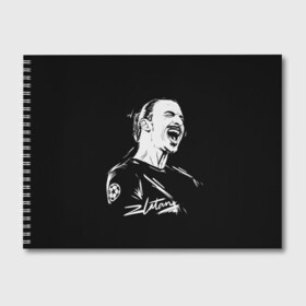 Альбом для рисования с принтом Zlatan Ibrahimovic в Курске, 100% бумага
 | матовая бумага, плотность 200 мг. | football | златан ибрагимович | игрок | сборная швеции | футбол | футболист