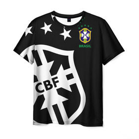 Мужская футболка 3D с принтом Brazil Exclusive в Курске, 100% полиэфир | прямой крой, круглый вырез горловины, длина до линии бедер | бразилии | бразилия | европы | мира | сборная | форма | футбол | чемпионат