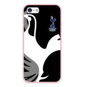 Чехол для iPhone 5/5S матовый с принтом Tottenham Exclusive в Курске, Силикон | Область печати: задняя сторона чехла, без боковых панелей | Тематика изображения на принте: hotspur | тоттенхэм | тоттэнхэм | форма | хотспур