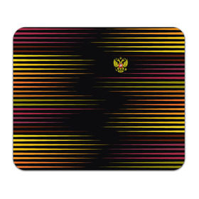 Коврик прямоугольный с принтом RUSSIA - Multi-colored stripes в Курске, натуральный каучук | размер 230 х 185 мм; запечатка лицевой стороны | 