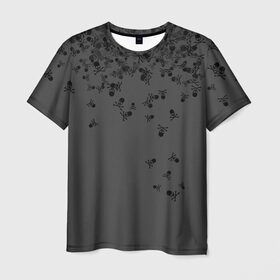 Мужская футболка 3D с принтом Noctis Lucis Caelum в Курске, 100% полиэфир | прямой крой, круглый вырез горловины, длина до линии бедер | final fantasy xv | кости | кэлум | люцис | ноктис | серый | череп | черный