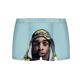 Мужские трусы 3D с принтом ASAP Rocky в Курске, 50% хлопок, 50% полиэстер | классическая посадка, на поясе мягкая тканевая резинка | aap | asap | asaprocky | explicit | mayers | rakim | rakimmayers | rocky | testing | worldwide | асап | майерс | откровенный | раким | ракиммайерс | роки | рокки | эйсап | эйсэп