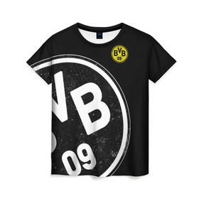 Женская футболка 3D с принтом Borussia Dortmund Exclusive в Курске, 100% полиэфир ( синтетическое хлопкоподобное полотно) | прямой крой, круглый вырез горловины, длина до линии бедер | боруссия | дортмунд