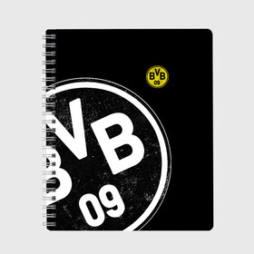 Тетрадь с принтом Borussia Dortmund Exclusive в Курске, 100% бумага | 48 листов, плотность листов — 60 г/м2, плотность картонной обложки — 250 г/м2. Листы скреплены сбоку удобной пружинной спиралью. Уголки страниц и обложки скругленные. Цвет линий — светло-серый
 | боруссия | дортмунд