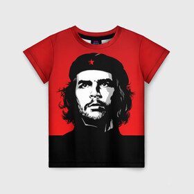 Детская футболка 3D с принтом Che Guevara в Курске, 100% гипоаллергенный полиэфир | прямой крой, круглый вырез горловины, длина до линии бедер, чуть спущенное плечо, ткань немного тянется | 