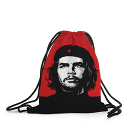 Рюкзак-мешок 3D с принтом Che Guevara в Курске, 100% полиэстер | плотность ткани — 200 г/м2, размер — 35 х 45 см; лямки — толстые шнурки, застежка на шнуровке, без карманов и подкладки | 