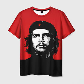 Мужская футболка 3D с принтом Che Guevara в Курске, 100% полиэфир | прямой крой, круглый вырез горловины, длина до линии бедер | 