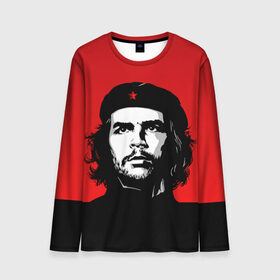 Мужской лонгслив 3D с принтом Che Guevara в Курске, 100% полиэстер | длинные рукава, круглый вырез горловины, полуприлегающий силуэт | 