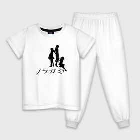 Детская пижама хлопок с принтом Бездомный бог в Курске, 100% хлопок |  брюки и футболка прямого кроя, без карманов, на брюках мягкая резинка на поясе и по низу штанин
 | noragami | noragami characters