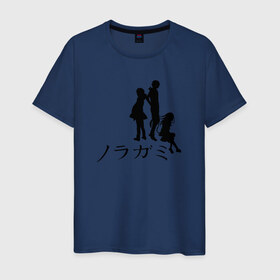 Мужская футболка хлопок с принтом Бездомный бог в Курске, 100% хлопок | прямой крой, круглый вырез горловины, длина до линии бедер, слегка спущенное плечо. | noragami | noragami characters
