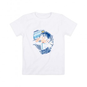 Детская футболка хлопок с принтом Delivery God в Курске, 100% хлопок | круглый вырез горловины, полуприлегающий силуэт, длина до линии бедер | Тематика изображения на принте: delivery god | noragami