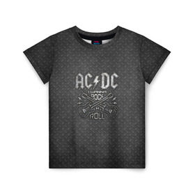Детская футболка 3D с принтом AC DC в Курске, 100% гипоаллергенный полиэфир | прямой крой, круглый вырез горловины, длина до линии бедер, чуть спущенное плечо, ткань немного тянется | ac dc | acdc | acdc ас дс | австралийская | ангус янг | асдс | блюз | группа | крис слэйд | метал | молния | музыка | музыканты | певцы | рок | рок н ролл | стиви янг | хард | хардрок | эксл роуз