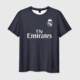 Мужская футболка 3D с принтом Bale away 18-19 в Курске, 100% полиэфир | прямой крой, круглый вырез горловины, длина до линии бедер | Тематика изображения на принте: bale | champions | gareth | league | madrid | real | spain | бейл | гарет | испания | лига | мадрид | реал | чемпионов