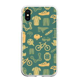 Чехол для iPhone XS Max матовый с принтом Велосипед Текстура в Курске, Силикон | Область печати: задняя сторона чехла, без боковых панелей | байк | велик | вело | велосипед | велосипеды | велоспорт | с велосипедом | спорт