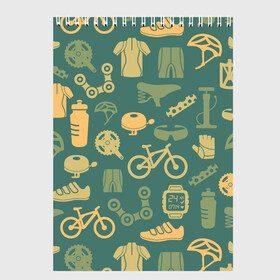 Скетчбук с принтом Велосипед Текстура в Курске, 100% бумага
 | 48 листов, плотность листов — 100 г/м2, плотность картонной обложки — 250 г/м2. Листы скреплены сверху удобной пружинной спиралью | байк | велик | вело | велосипед | велосипеды | велоспорт | с велосипедом | спорт