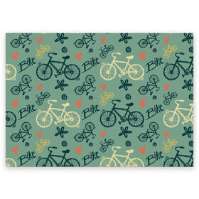 Поздравительная открытка с принтом Велосипед Текстура в Курске, 100% бумага | плотность бумаги 280 г/м2, матовая, на обратной стороне линовка и место для марки
 | Тематика изображения на принте: байк | велик | вело | велосипед | велосипеды | велоспорт | с велосипедом | спорт
