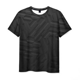 Мужская футболка 3D с принтом Карбоновые соты в Курске, 100% полиэфир | прямой крой, круглый вырез горловины, длина до линии бедер | cube | грисс | коллаж | куб | луи | маркуси | скульптор | элементы