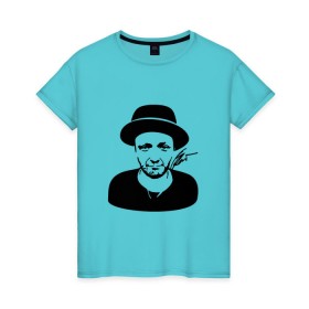 Женская футболка хлопок с принтом Агата Кристи в Курске, 100% хлопок | прямой крой, круглый вырез горловины, длина до линии бедер, слегка спущенное плечо | агата кристи | группа | самойлов