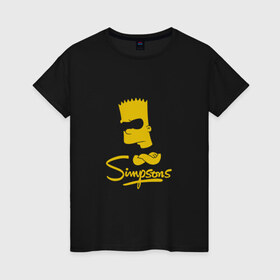 Женская футболка хлопок с принтом Simpsons в Курске, 100% хлопок | прямой крой, круглый вырез горловины, длина до линии бедер, слегка спущенное плечо | bart | cимпсоны | doh | family | homer | lisa | meh | school | simpsons | springfield | анимация | барт | гомер | желтый | комедия | лентяй | лиза | мардж | мульт | мультфильм | мэгги | отец | пончик | ребенок | родители | семья | сериал
