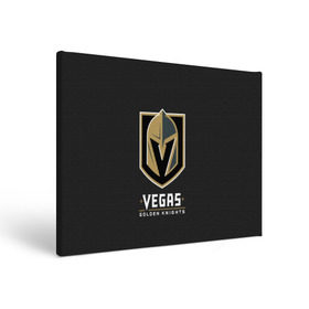 Холст прямоугольный с принтом Vegas Golden Knights в Курске, 100% ПВХ |  | Тематика изображения на принте: 