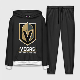 Женский костюм 3D (с толстовкой) с принтом Vegas Golden Knights в Курске,  |  | Тематика изображения на принте: 