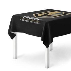 Скатерть 3D с принтом Vegas Golden Knights в Курске, 100% полиэстер (ткань не мнется и не растягивается) | Размер: 150*150 см | 