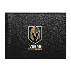 Обложка для студенческого билета с принтом Vegas Golden Knights в Курске, натуральная кожа | Размер: 11*8 см; Печать на всей внешней стороне | 