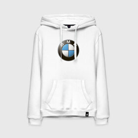Мужская толстовка хлопок с принтом BMW в Курске, френч-терри, мягкий теплый начес внутри (100% хлопок) | карман-кенгуру, эластичные манжеты и нижняя кромка, капюшон с подкладом и шнурком | bmw | logo | бмв | логотип бмв
