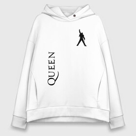 Женское худи Oversize хлопок с принтом Queen в Курске, френч-терри — 70% хлопок, 30% полиэстер. Мягкий теплый начес внутри —100% хлопок | боковые карманы, эластичные манжеты и нижняя кромка, капюшон на магнитной кнопке | paul rodgers | queen | quen | брайан мэй | глэм | группа | джон дикон | квин | королева | куин | меркури | меркьюри | мэркури | поп | роджер тейлор | рок | фредди | фреди | хард | хардрок