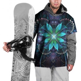 Накидка на куртку 3D с принтом Астральная мандала в Курске, 100% полиэстер |  | Тематика изображения на принте: 