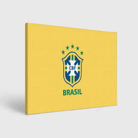 Холст прямоугольный с принтом Сборная Бразилии в Курске, 100% ПВХ |  | сборная бразилии | футбол