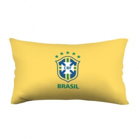 Подушка 3D антистресс с принтом Сборная Бразилии в Курске, наволочка — 100% полиэстер, наполнитель — вспененный полистирол | состоит из подушки и наволочки на молнии | сборная бразилии | футбол