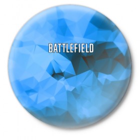 Значок с принтом Battlefield в Курске,  металл | круглая форма, металлическая застежка в виде булавки | 