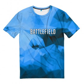 Мужская футболка 3D с принтом Battlefield в Курске, 100% полиэфир | прямой крой, круглый вырез горловины, длина до линии бедер | 