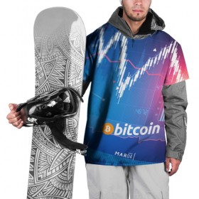 Накидка на куртку 3D с принтом Биткоин в Курске, 100% полиэстер |  | Тематика изображения на принте: bitcoin | coin | crypto currency | money | биткоин | деньги | криптовалюта | монета