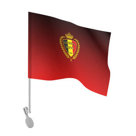 Флаг для автомобиля с принтом Сборная Бельгии в Курске, 100% полиэстер | Размер: 30*21 см | сборная бельгии | футбол  | чемпионат мира