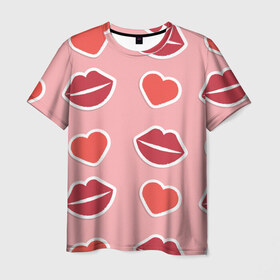 Мужская футболка 3D с принтом Love в Курске, 100% полиэфир | прямой крой, круглый вырез горловины, длина до линии бедер | boy | girl | happy | kiss | love | ангел | гламур | губы | девушка | жена | лето | любовь | муж | парень | позитив | поцелуй | радость | свадьба | семья | сердечко | сердце | счастье