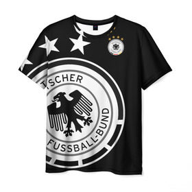 Мужская футболка 3D с принтом Сборная Германии Exclusive в Курске, 100% полиэфир | прямой крой, круглый вырез горловины, длина до линии бедер | германия | европы | мира | сборная | футбол | чемпионат | чм