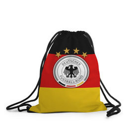 Рюкзак-мешок 3D с принтом Сборная Германии флаг в Курске, 100% полиэстер | плотность ткани — 200 г/м2, размер — 35 х 45 см; лямки — толстые шнурки, застежка на шнуровке, без карманов и подкладки | германия | европы | мира | чемпионат | чм