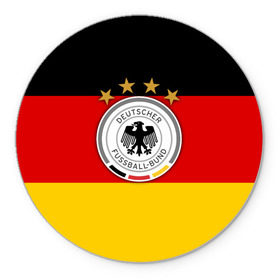Коврик круглый с принтом Сборная Германии флаг в Курске, резина и полиэстер | круглая форма, изображение наносится на всю лицевую часть | германия | европы | мира | чемпионат | чм