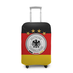 Чехол для чемодана 3D с принтом Сборная Германии флаг в Курске, 86% полиэфир, 14% спандекс | двустороннее нанесение принта, прорези для ручек и колес | германия | европы | мира | чемпионат | чм