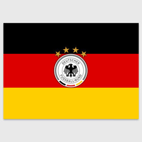 Поздравительная открытка с принтом Сборная Германии флаг в Курске, 100% бумага | плотность бумаги 280 г/м2, матовая, на обратной стороне линовка и место для марки
 | Тематика изображения на принте: германия | европы | мира | чемпионат | чм