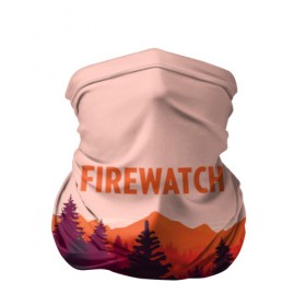 Бандана-труба 3D с принтом FIREWATCH в Курске, 100% полиэстер, ткань с особыми свойствами — Activecool | плотность 150‒180 г/м2; хорошо тянется, но сохраняет форму | art | campo santo | firewatch | game | горы | закат | игра | лес | пейзаж | пожарный дозор | солнце | холмы