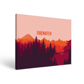 Холст прямоугольный с принтом FIREWATCH в Курске, 100% ПВХ |  | art | campo santo | firewatch | game | горы | закат | игра | лес | пейзаж | пожарный дозор | солнце | холмы