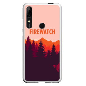 Чехол для Honor P Smart Z с принтом FIREWATCH в Курске, Силикон | Область печати: задняя сторона чехла, без боковых панелей | art | campo santo | firewatch | game | горы | закат | игра | лес | пейзаж | пожарный дозор | солнце | холмы