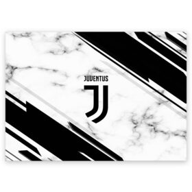 Поздравительная открытка с принтом Juventus в Курске, 100% бумага | плотность бумаги 280 г/м2, матовая, на обратной стороне линовка и место для марки
 | Тематика изображения на принте: football | soccer | ювентус