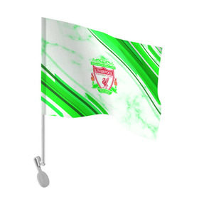 Флаг для автомобиля с принтом Liverpool 2018 в Курске, 100% полиэстер | Размер: 30*21 см | football | soccer | ливерпуль