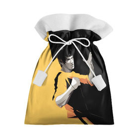 Подарочный 3D мешок с принтом Bruce Lee в Курске, 100% полиэстер | Размер: 29*39 см | Тематика изображения на принте: bruce lee | актер | боец | воин | звезда | карате